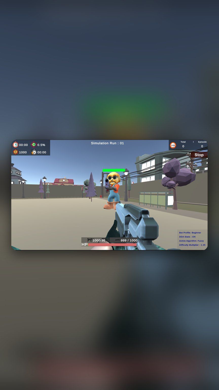 AI Shooter third-person gameplay