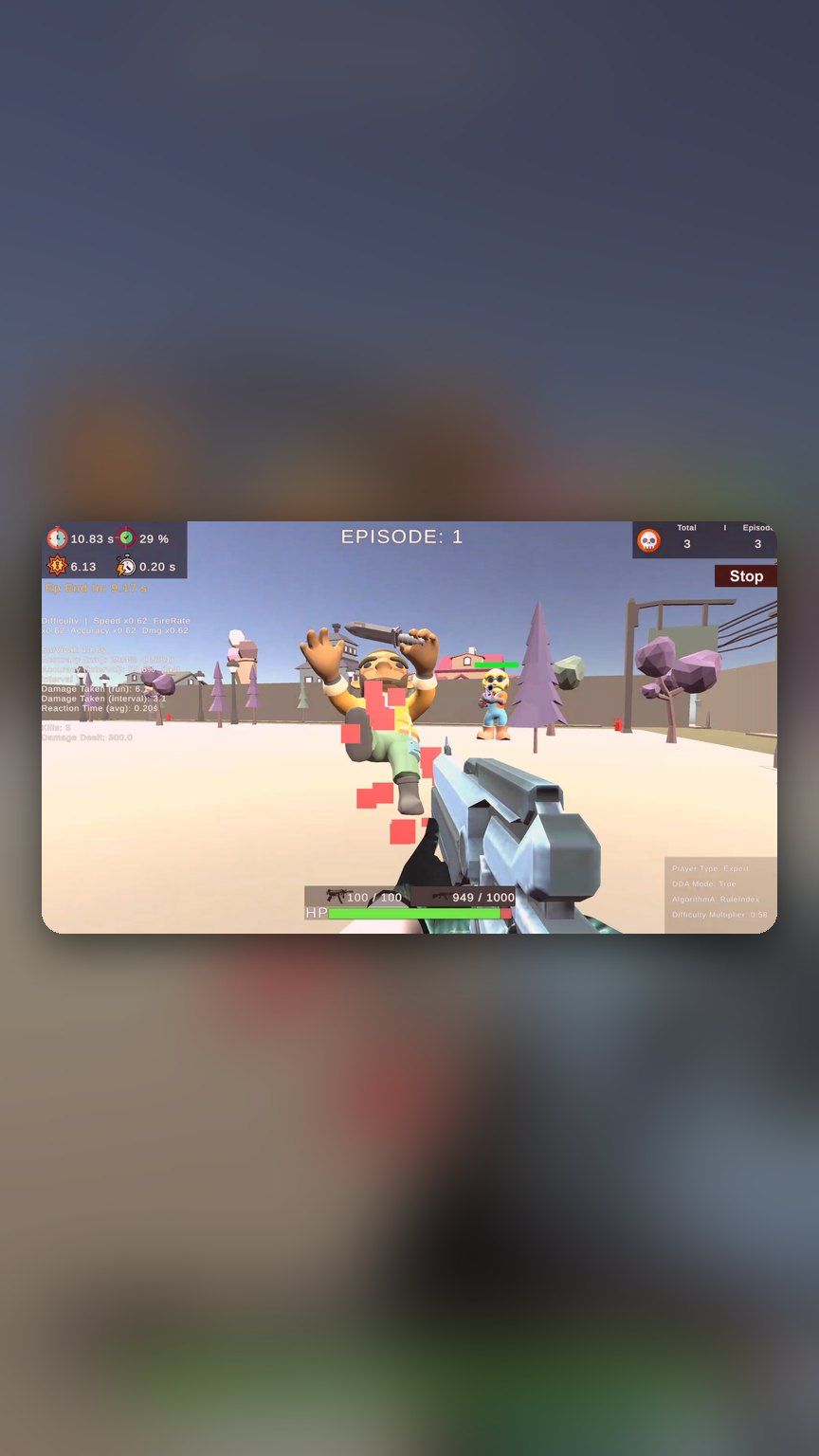 AI Shooter bot encounter