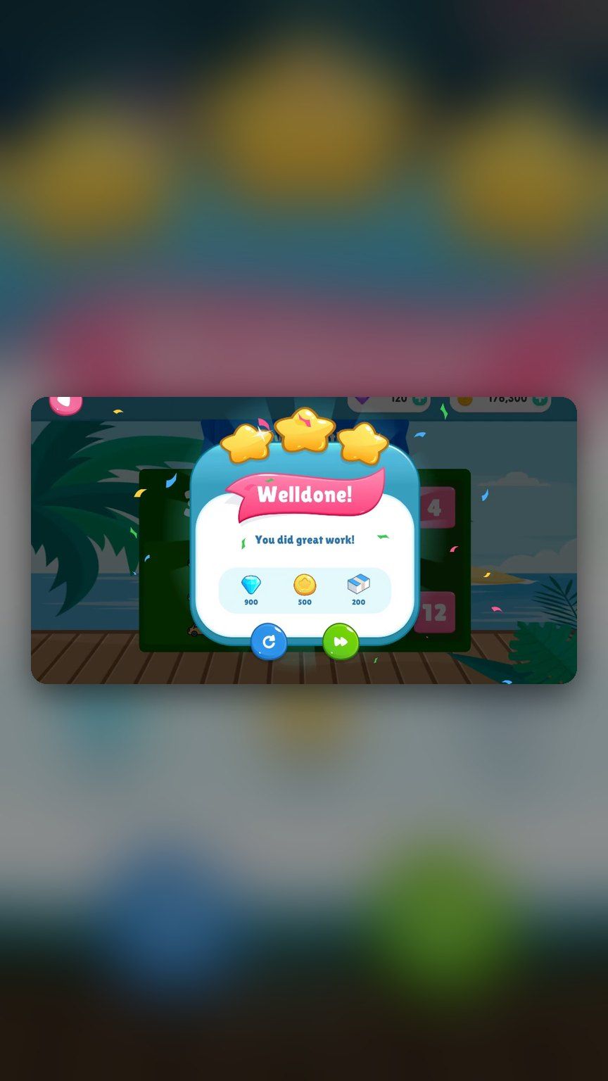 Alpha Kids well-done screen with stars