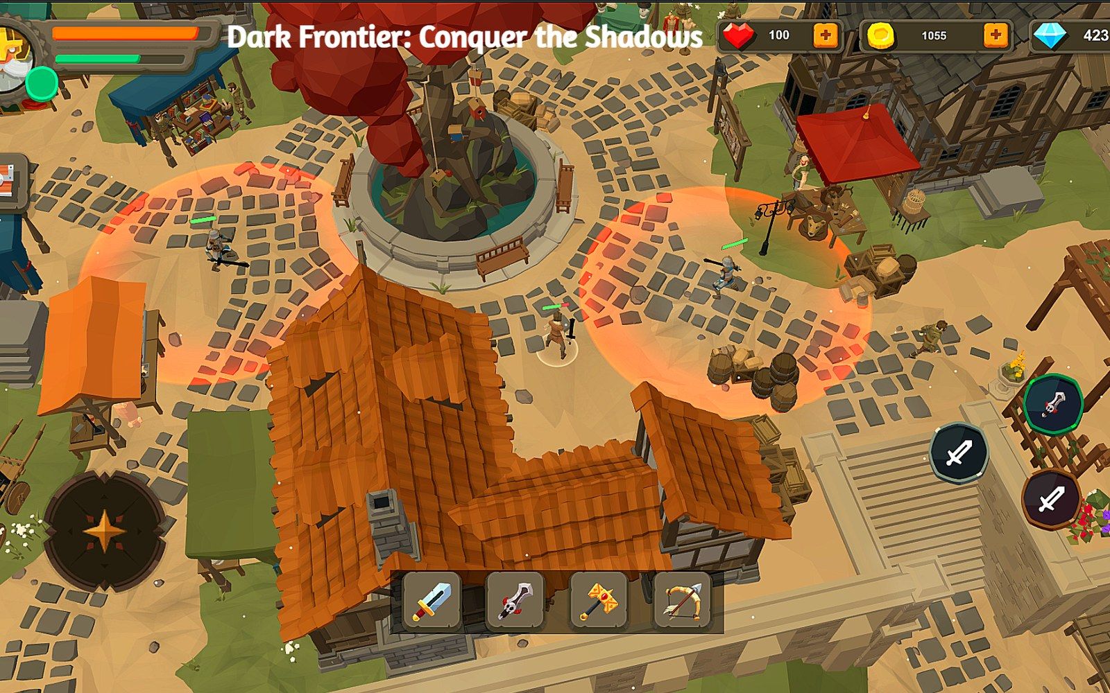 Blades of Destiny warrior in a war-torn open world