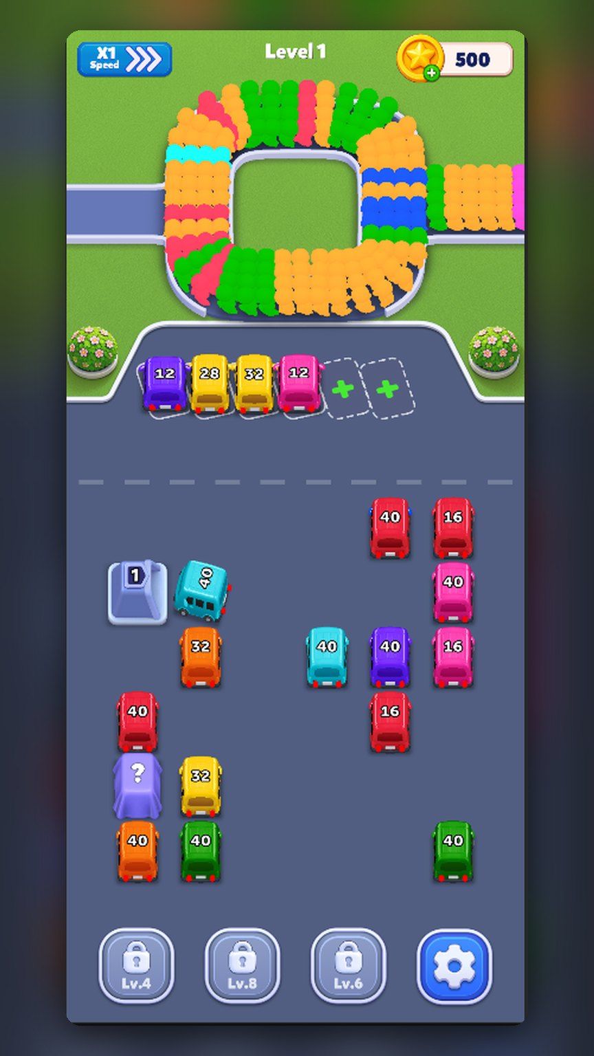 Bus Jam later level layout